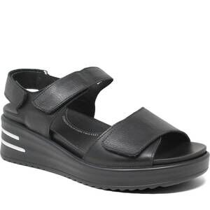 NEW ZIERA women's sadias sandal in black-black